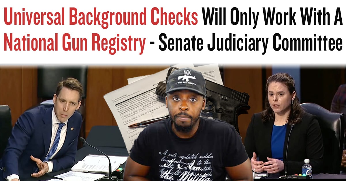 Universal Background Checks Will Only Work With A National Gun Registry